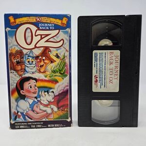 JOURNEY BACK TO OZ VHS TAPE 1989 LIZA MINELLI ANIMATED CARTOON WIZARD OF OZ